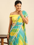 Womens Designer Printed Leheriya Saree