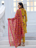 Womens Embroidered Kurti Pant with Dupatta