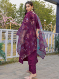 Womens Embroidered Kurti Pant with Dupatta