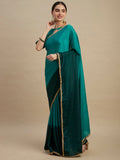 Womens Designer Ombre Shaded Chinon Saree