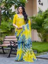 Womens Designer Cutdana Handwork Organza Saree