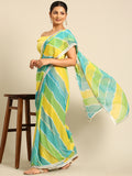 Womens Designer Printed Leheriya Saree
