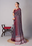 Womens Pure Mul Cotton Ajrakh Print Saree
