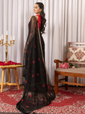 Womens Traditional Hand Bandhej Black & Red Saree