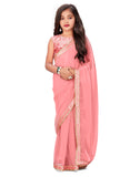 Girls Ready to Wear Georgette Saree