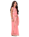 Girls Ready to Wear Georgette Saree