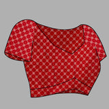 Womens Pure Mul Cotton Ajrakh Print Saree