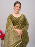 Womens Pure Mul Cotton Ajrakh Print Saree