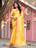 Pure Cotton Handloom Temple Border Saree