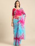 Womens Designer Cutdana Handwork Organza Saree