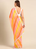 Womens Designer Printed Leheriya Saree