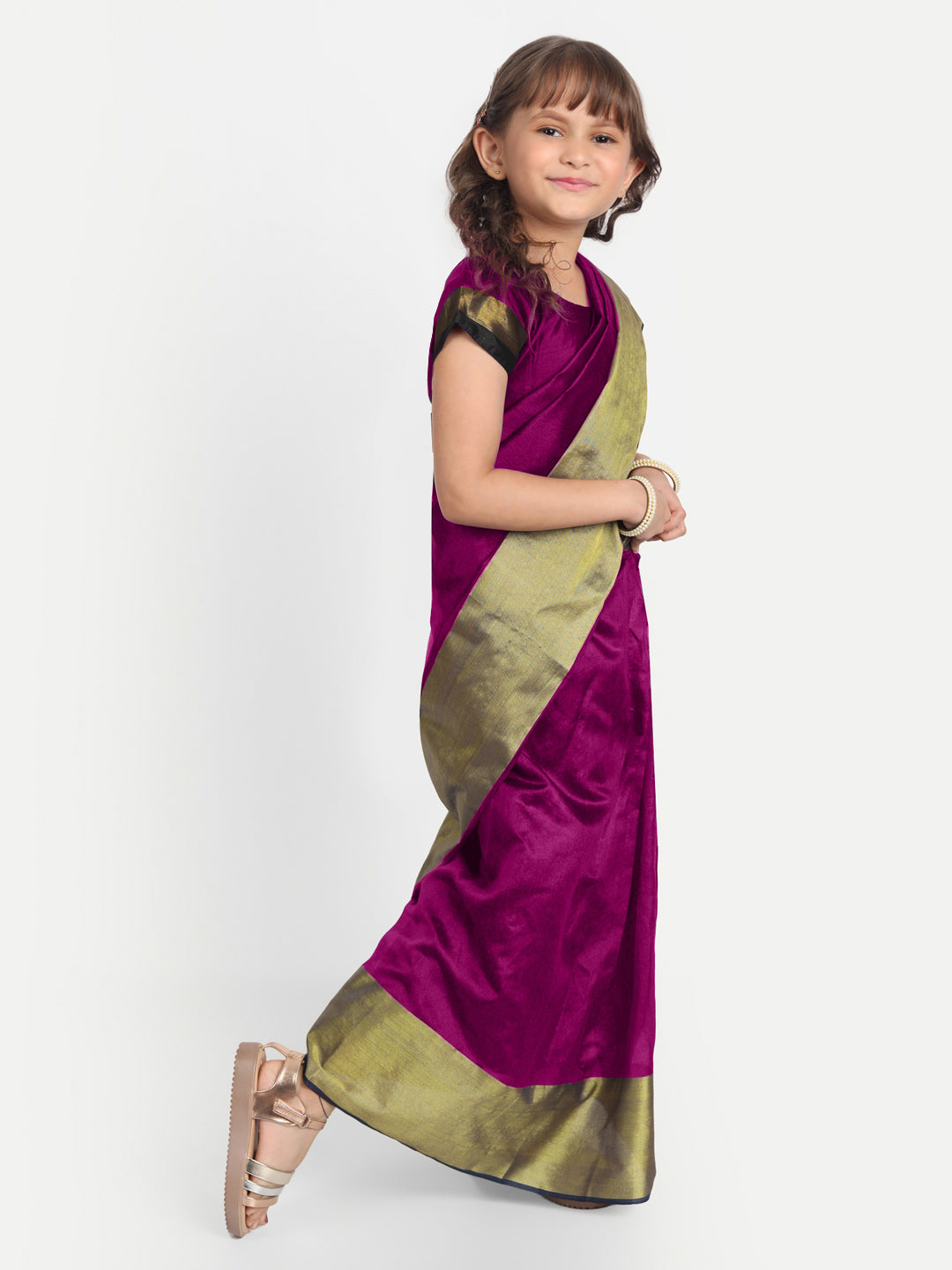 Girls Kota Cotton Ready to Wear Saree