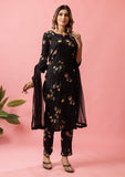 Womens Embroidered Kurti Pant with Dupatta