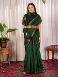 Womens Cotton Silk Zari Butti Handloom Saree