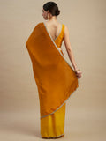 Womens Designer Ombre Shaded Chinon Saree