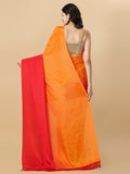 Womens Designer Red Ombre Sarwoski work Saree