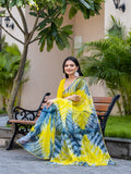 Womens Designer Cutdana Handwork Organza Saree