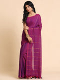 Handloom Cotton Zari Stripes Saree