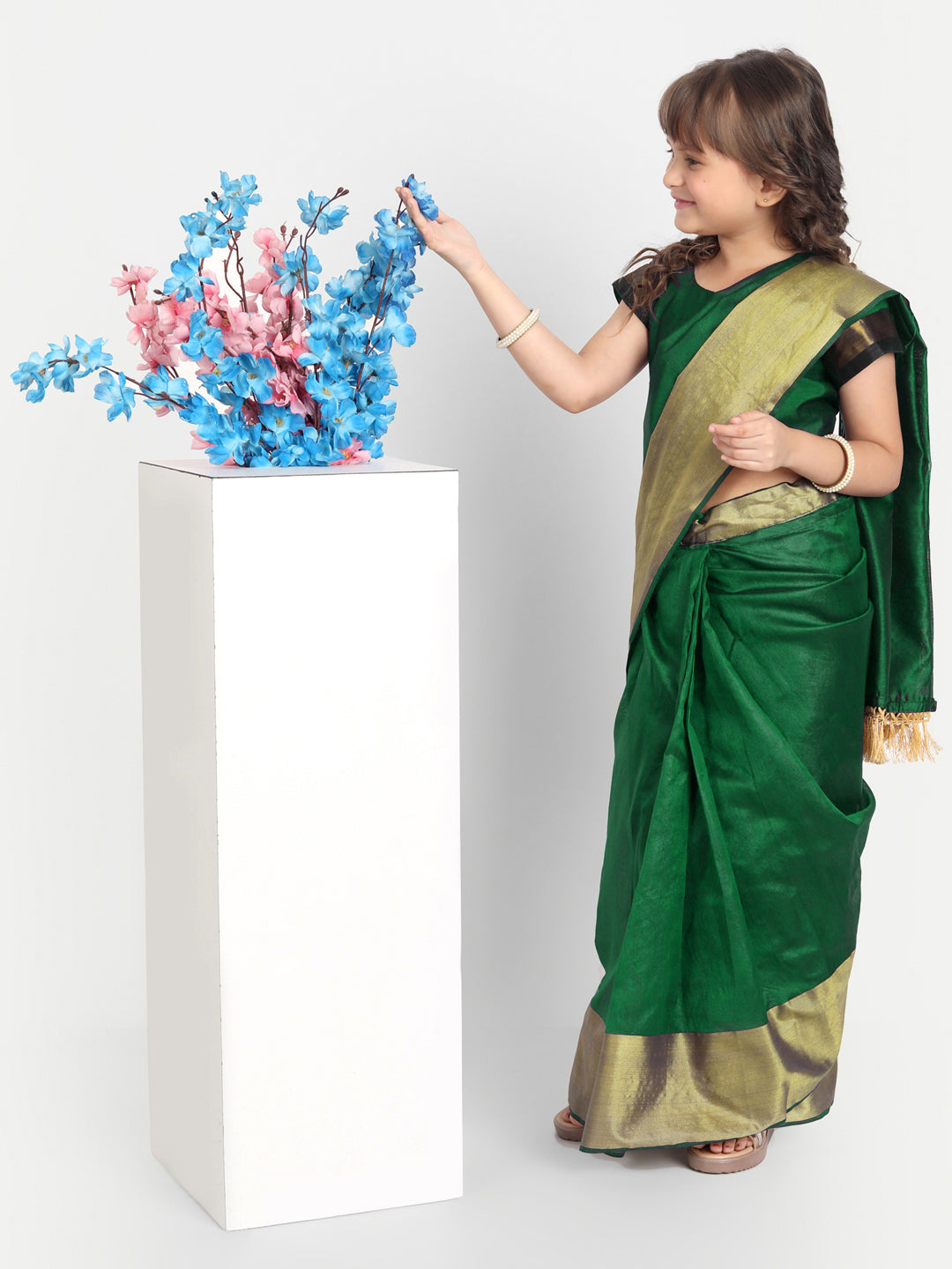 Girls Kota Cotton Ready to Wear Saree