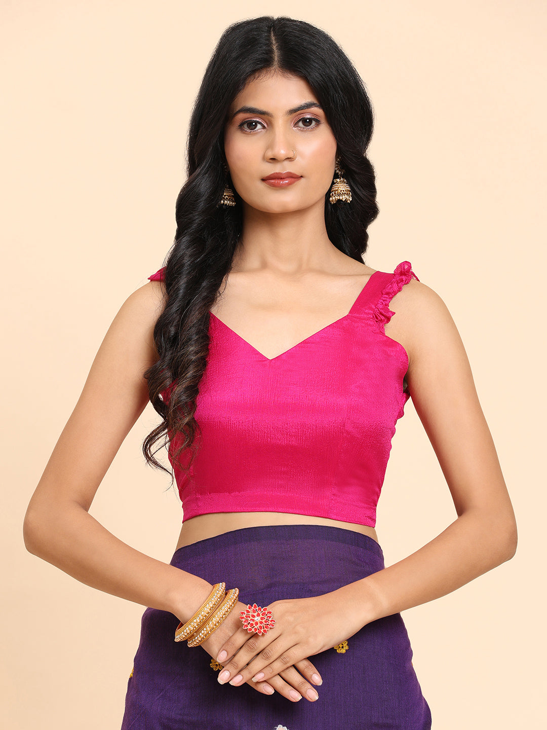 Pure Handloom Cotton Floral Embroidery Saree