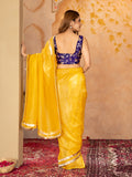 Womens Designer Silk Crush Saree with Embroidery Blouse