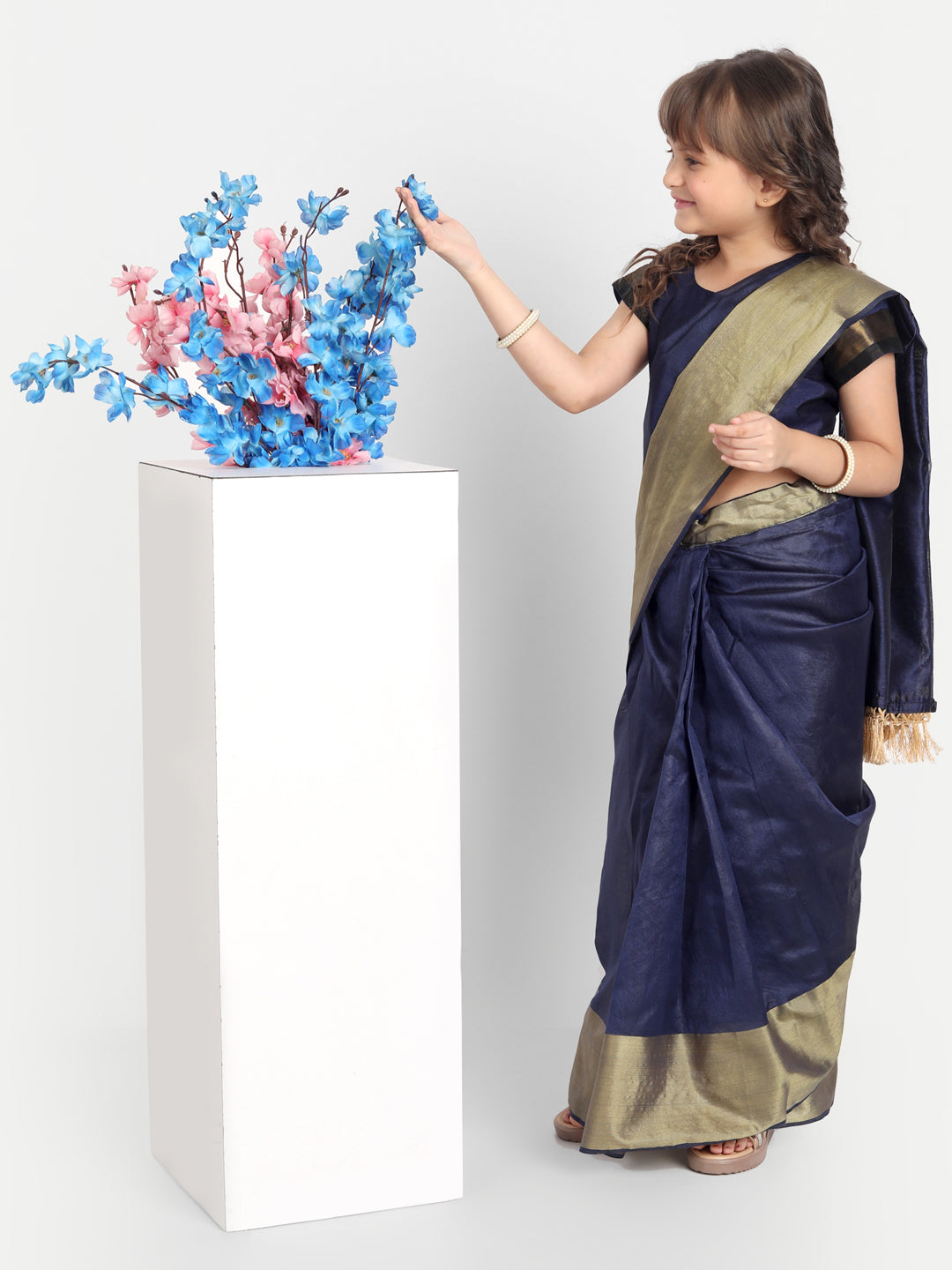 Girls Kota Cotton Ready to Wear Saree