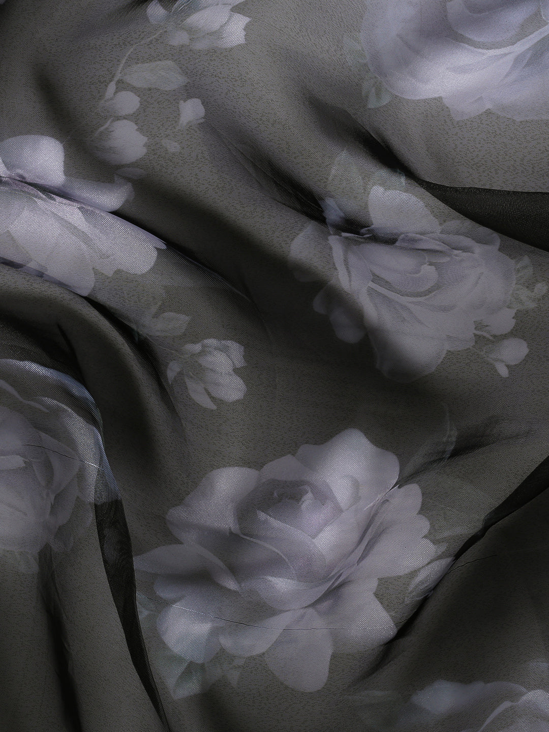 Designer Floral Printed Organza Saree