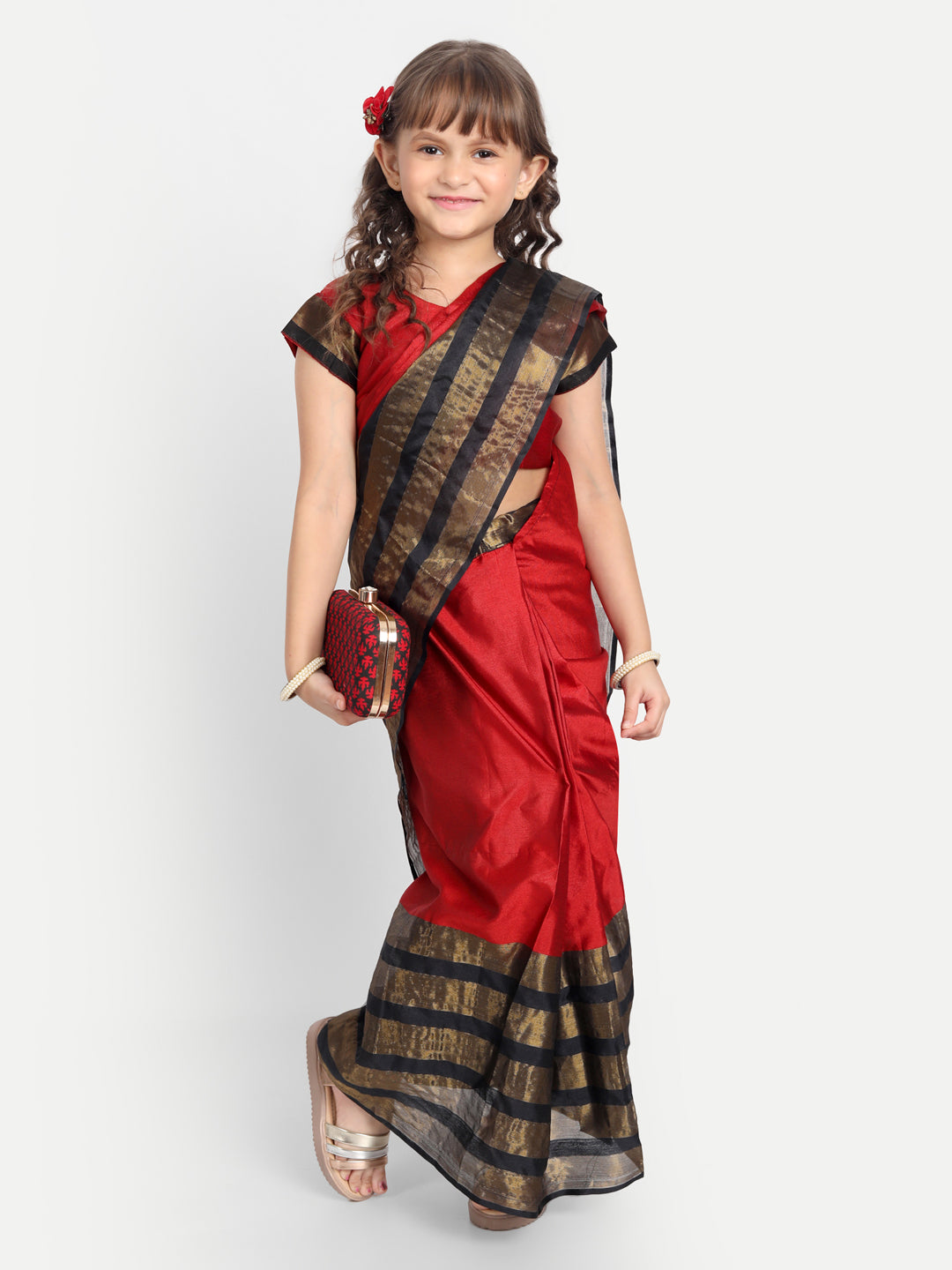 Girls Kota Cotton Ready to Wear Saree