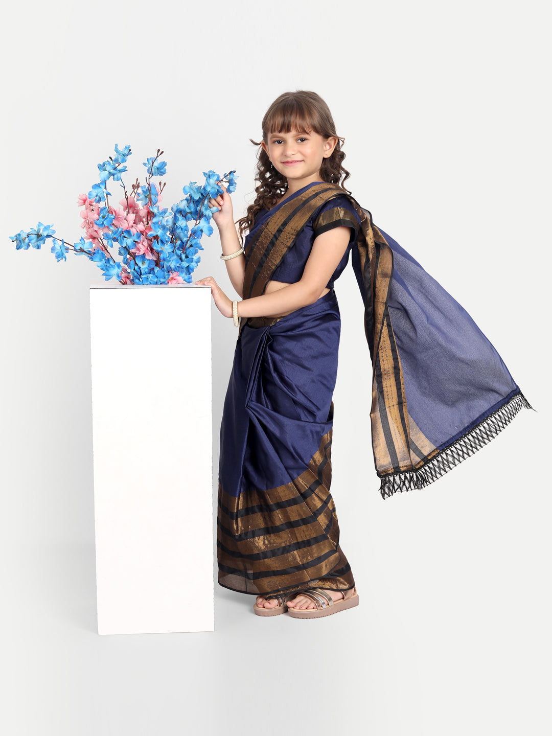 Girls Kota Cotton Ready to Wear Saree