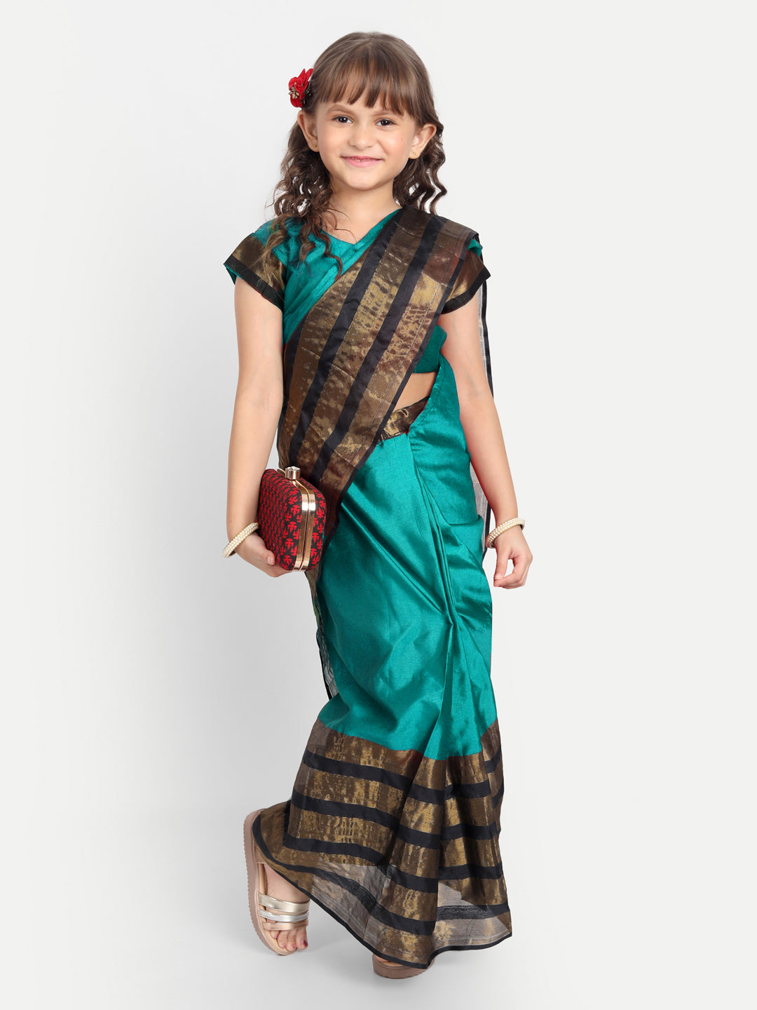 Girls Kota Cotton Ready to Wear Saree