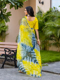 Womens Designer Cutdana Handwork Organza Saree