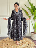 Womens Embroidered Kurti Pant with Dupatta