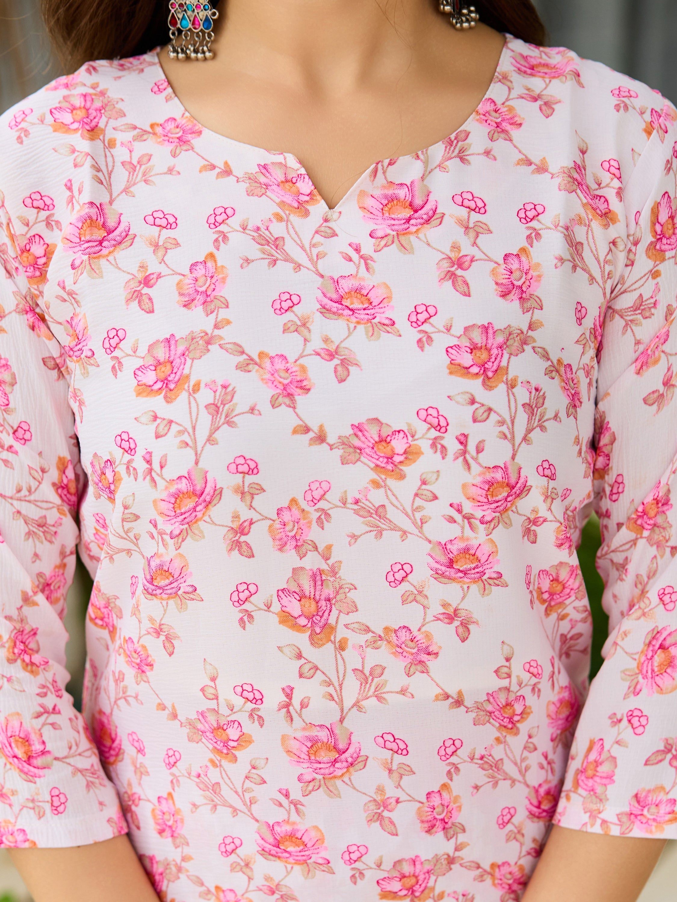 Women's Floral Printed Kurta-Pant with Dupatta