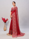 Womens Pure Mul Cotton Ajrakh Print Saree