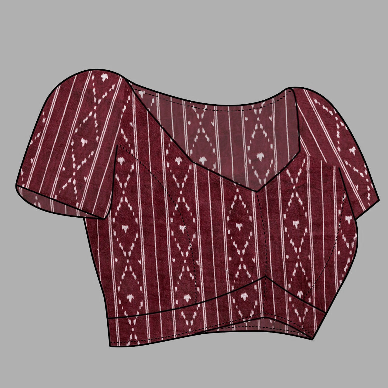 Womens Pure Mul Cotton Ajrakh Print Saree