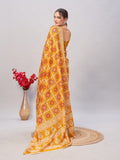Womens Pure Mul Cotton Ajrakh Print Saree